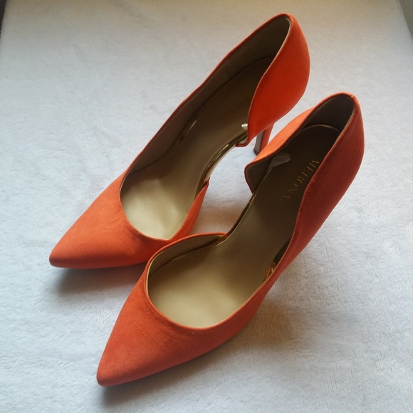 Merona Shoes - MERONA D'Orsay Womens Heels Pumps Coral Sz 8.5